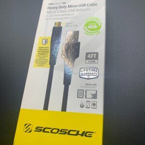 Syncable HD Heavy Duty Micro USB Cable NEW IN PACKAGE